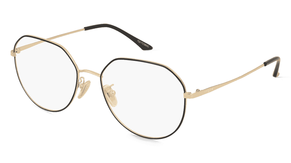 Vogue 0VO4301D Noir or Vue d'angle
