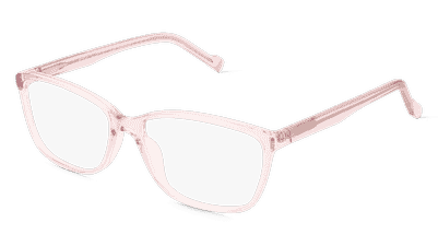 Fielmann BD 566 FLEX CL roze transparant Hoekaanzicht