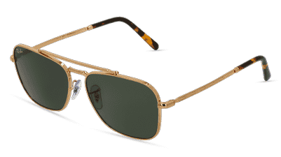 RAY-BAN RB 3636 NEW CARAVAN Doré Vue d'angle