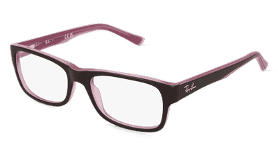 Ray-Ban RX5268 Bordeaux lila Hoekaanzicht