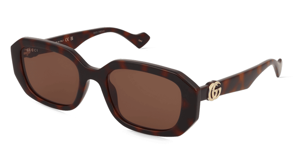 Gucci GG1535S havana Hoekaanzicht