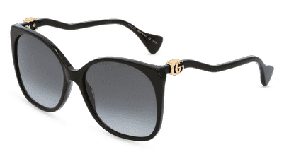 GUCCI GG1010S zwart Hoekaanzicht