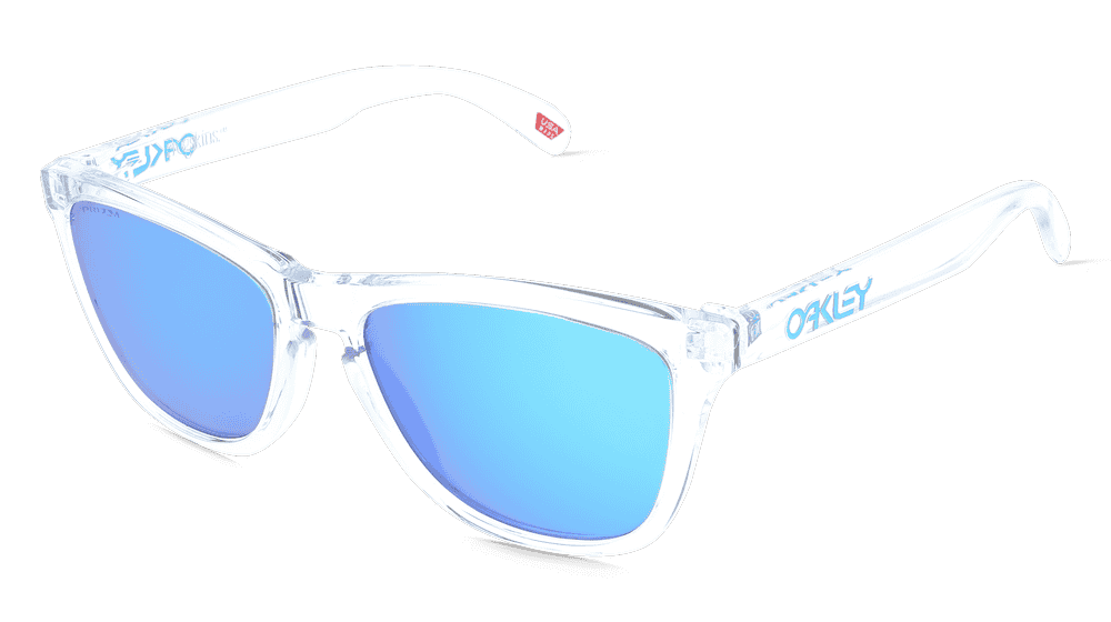 OAKLEY OO9013 FROGSKINS wit transparant Hoekaanzicht