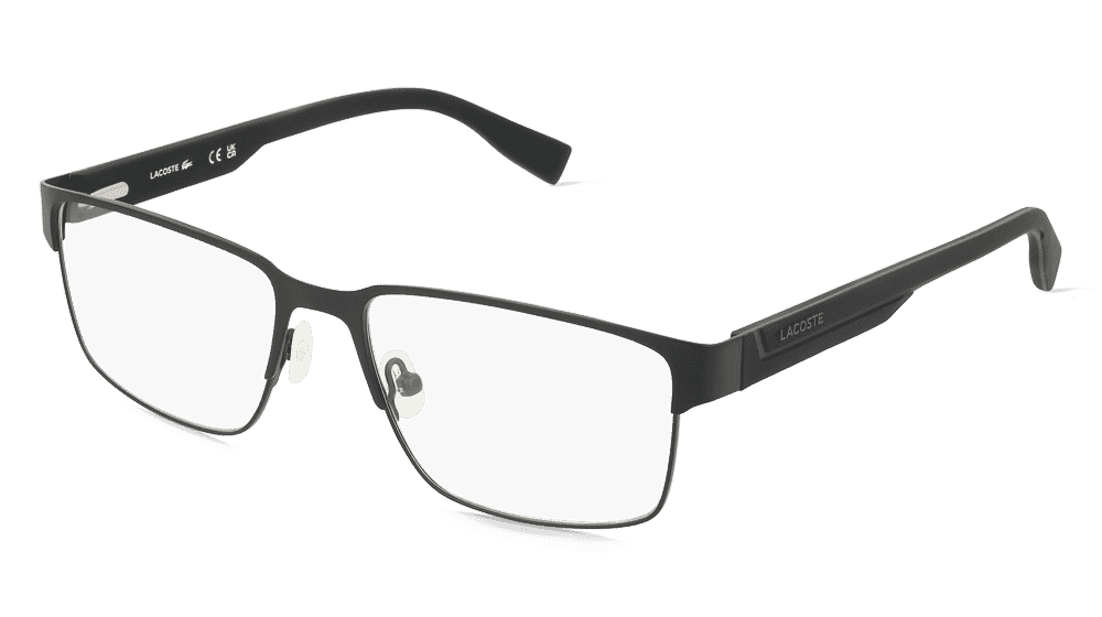 Lacoste L2298 Noir mat Vue d'angle