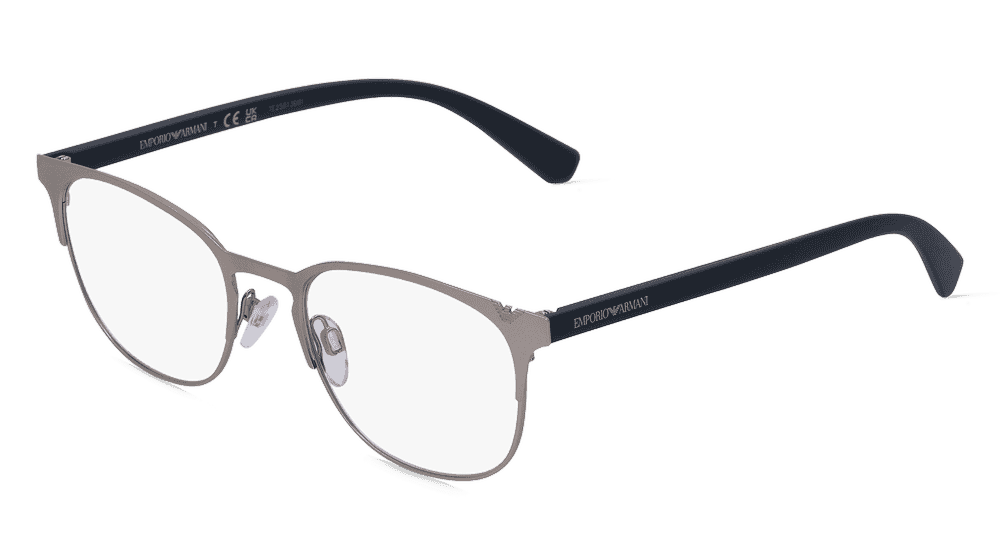 Emporio Armani EA1059 Zilver zwart Hoekaanzicht