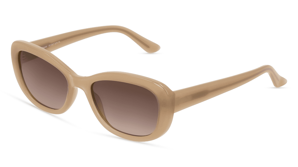 Darcie Sun Beige glanzend Hoekaanzicht