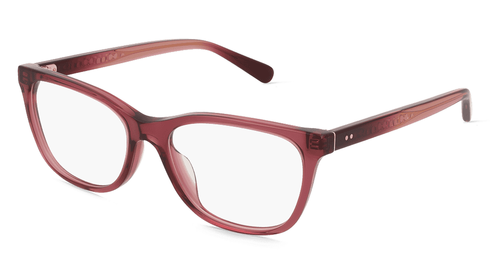 Coach 0HC6235U rood transparant Hoekaanzicht