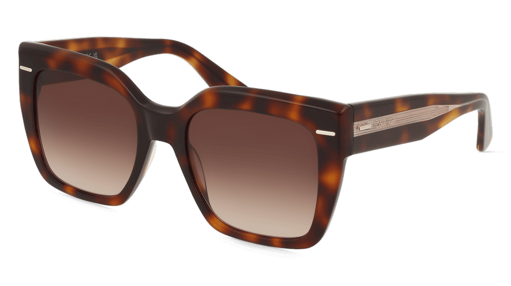 Calvin Klein CK23508S bruin havana Hoekaanzicht