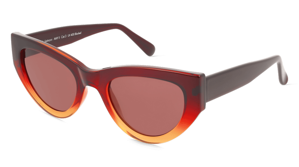 Fielmann MC 630 SUN FA AMY II Rouge dégradé Vue d'angle