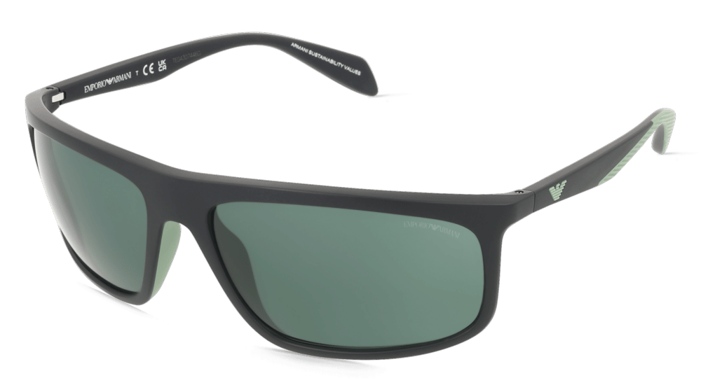 Emporio Armani EA4212U Noir mat Vue d'angle
