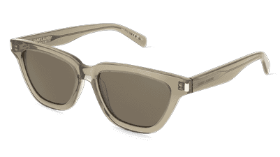Saint Laurent SL462 SULPICE Wit Hoekaanzicht