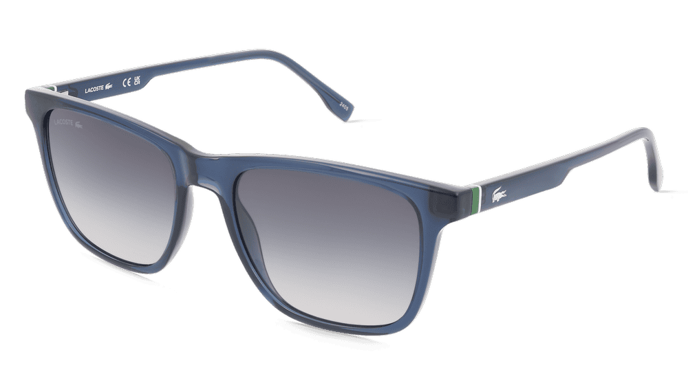 Lacoste L6041S blauw transparant Hoekaanzicht
