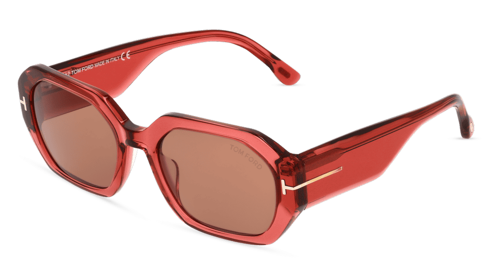 Tom Ford FT0917 VERONIQUE-02 Rosé transparent Vue d'angle