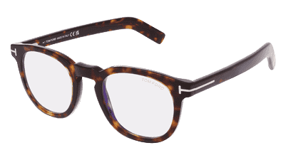 Tom Ford FT5629-B grijs transparant Hoekaanzicht