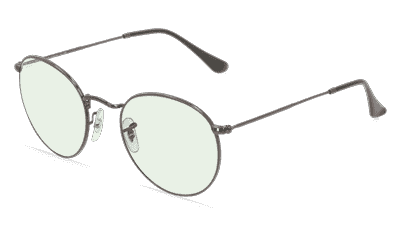 RAY-BAN RB 3447 ROUND METAL Gun glanzend Hoekaanzicht