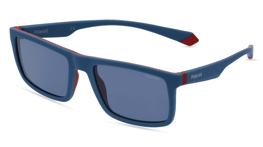 POLAROID PLD 2134/S Blauw rood Hoekaanzicht