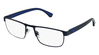 Emporio Armani EA1086 blauw mat Hoekaanzicht