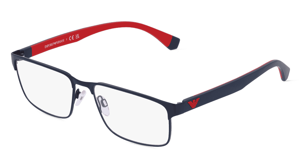 EMPORIO ARMANI EA1105 Blauw rood Hoekaanzicht