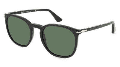 Persol 0PO3316S zwart Hoekaanzicht