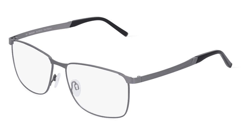 Fielmann GS 003 CL Gris gun mat Vue d'angle