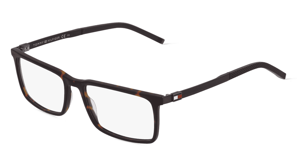 Tommy Hilfiger TH1947 Havane mat Vue d'angle