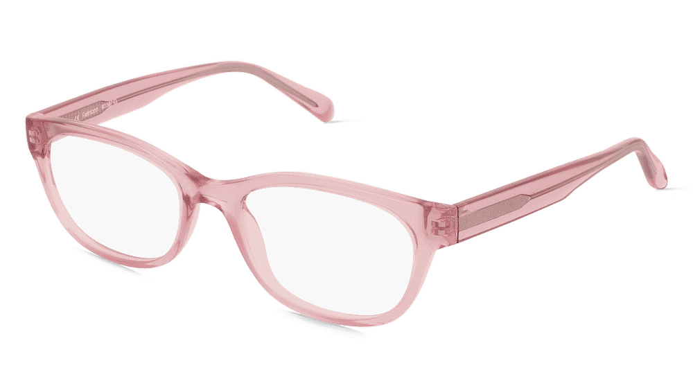 Fielmann BD 537 CL Rose transparent Vue d'angle