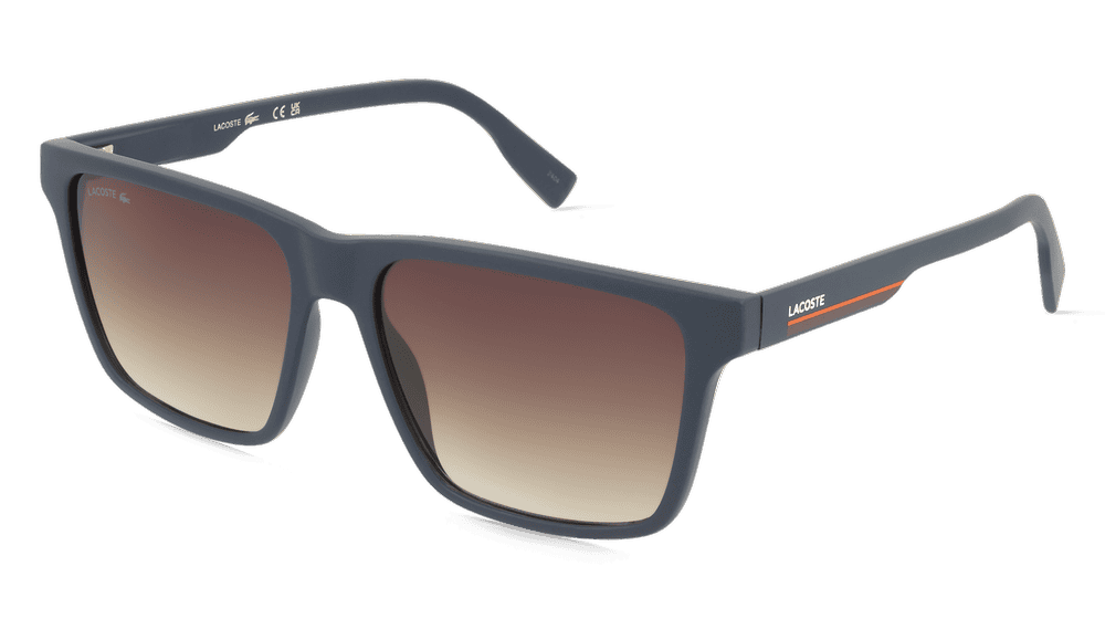 Lacoste L6039S Bleu mat Vue d'angle