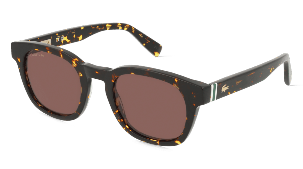 Lacoste L6015S Havane Vue d'angle