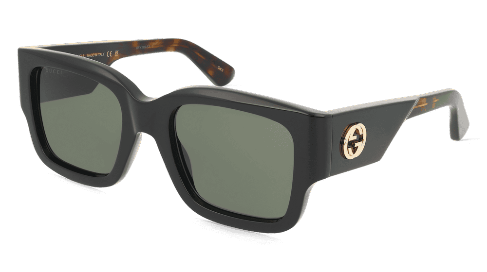 Gucci GG1663S zwart Hoekaanzicht