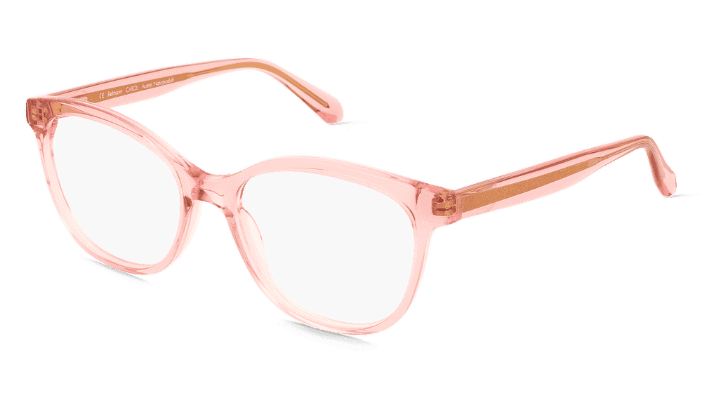 Fielmann ABC 083 FLEX FA CAROL Rose transparent Vue d'angle