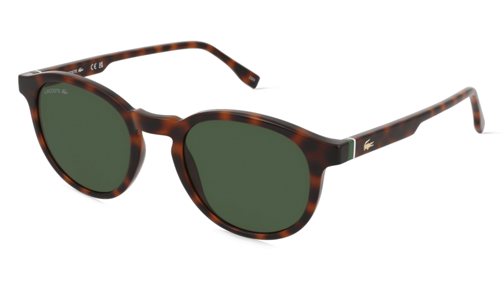 Lacoste L6030S havana Hoekaanzicht