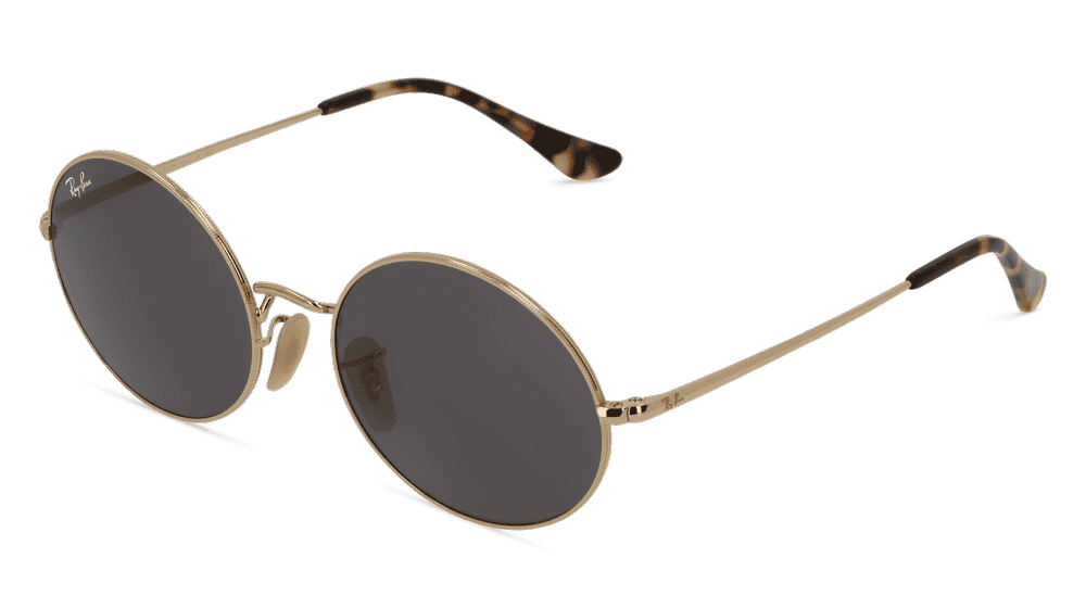 RAY-BAN RB 1970 OVAL Doré brillant Vue d'angle