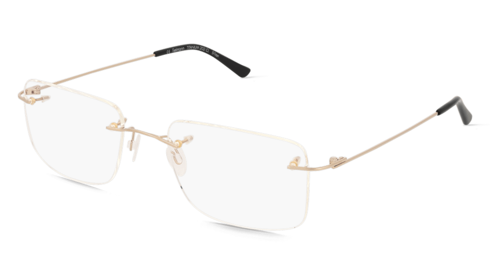 Fielmann TITANIUM 202 CL goud Hoekaanzicht