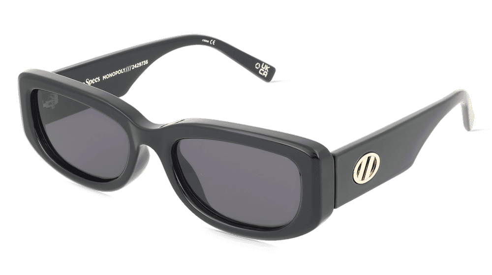 Le Specs MONOPOLY zwart Hoekaanzicht