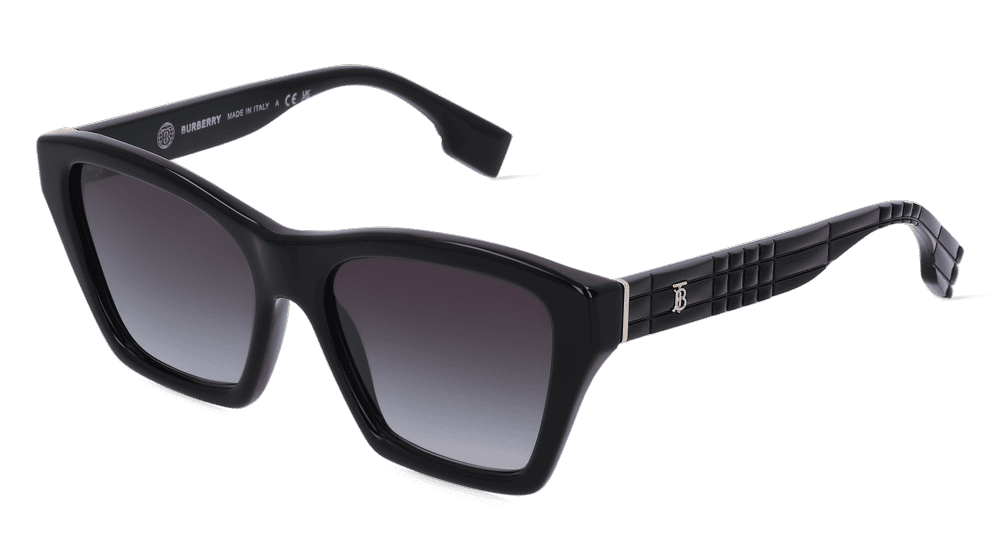 Burberry BE4391 zwart Hoekaanzicht