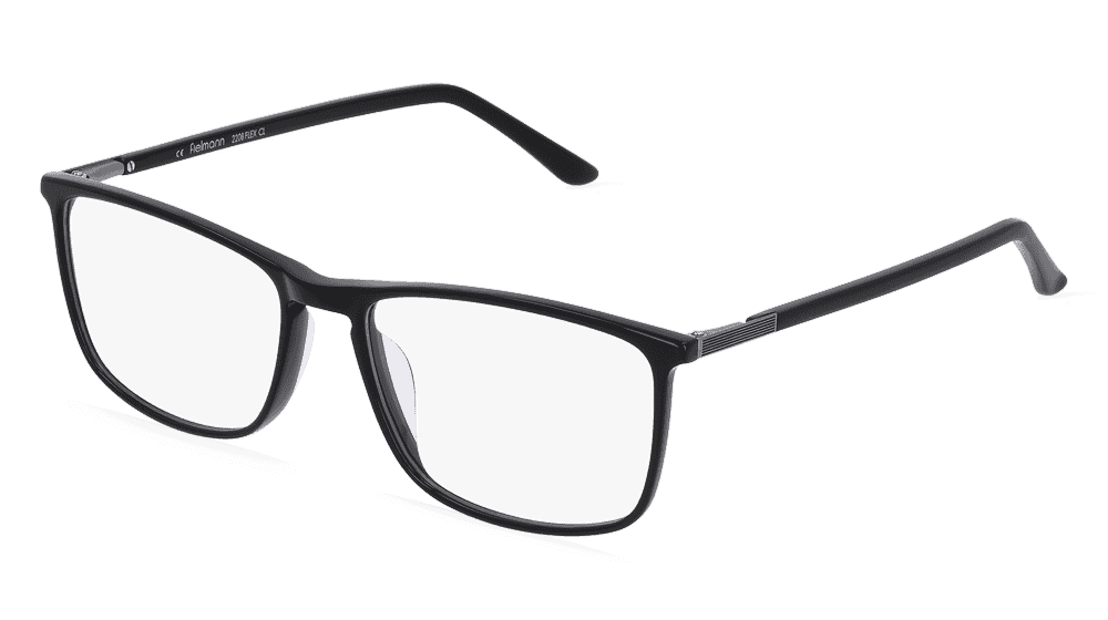 Fielmann 2208 FLEX CL Noir mat Vue d'angle