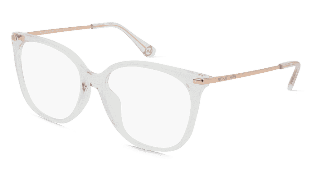 Michael Kors MK4084U wit transparant Hoekaanzicht