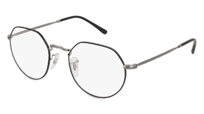 Ray-Ban 0RX6465 JACK zwart gun Hoekaanzicht