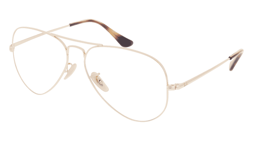 Ray-Ban VISTA RX6489 AVIATOR Doré Vue d'angle