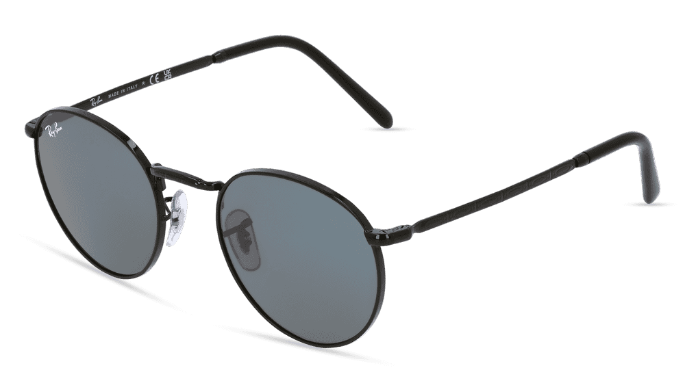 RAY-BAN RB 3637 NEW ROUND Noir Vue d'angle