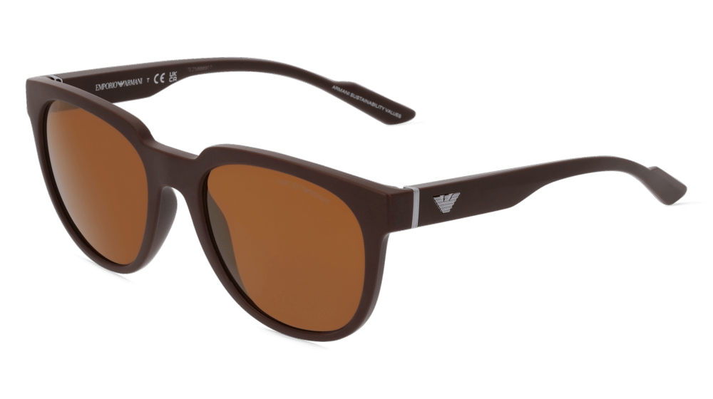 Emporio Armani EA 4205 Brun mat Vue d'angle