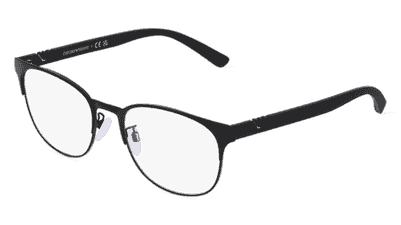 EMPORIO ARMANI EA1139 zwart mat Hoekaanzicht