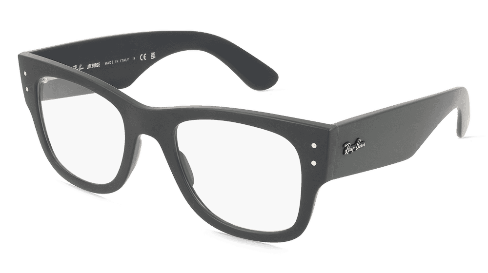 Ray-Ban RX7840V zwart mat Hoekaanzicht