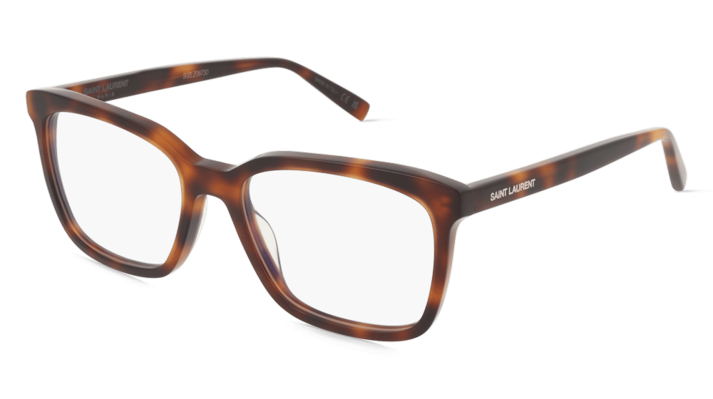 Saint Laurent SL 672 NEW ESSENTIAL Havane Vue d'angle