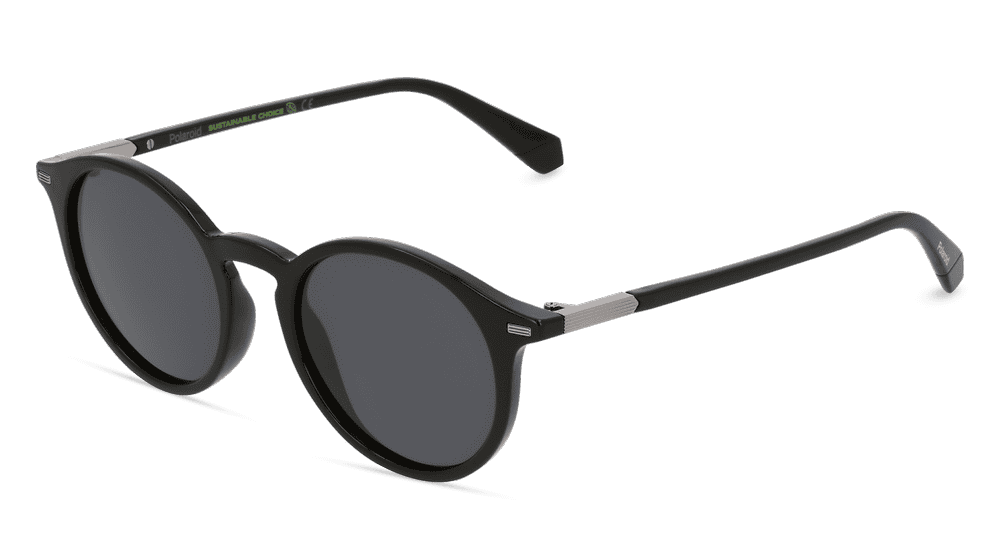 POLAROID PLD 2116/S Zwart glanzend Hoekaanzicht