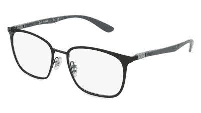 Ray-Ban RX6486 Argenté noir Vue d'angle