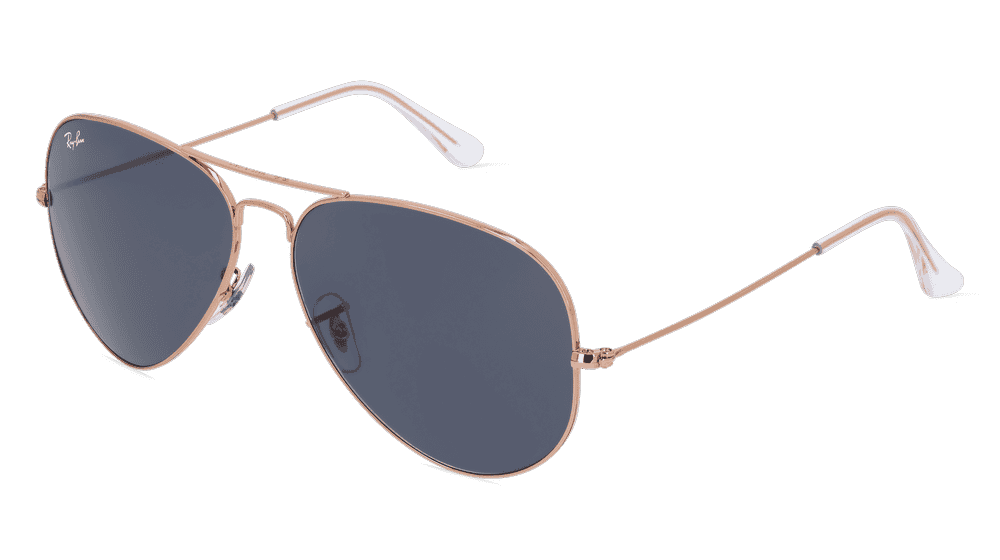 Ray-Ban RB 3025 AVIATOR Rood gpud Hoekaanzicht