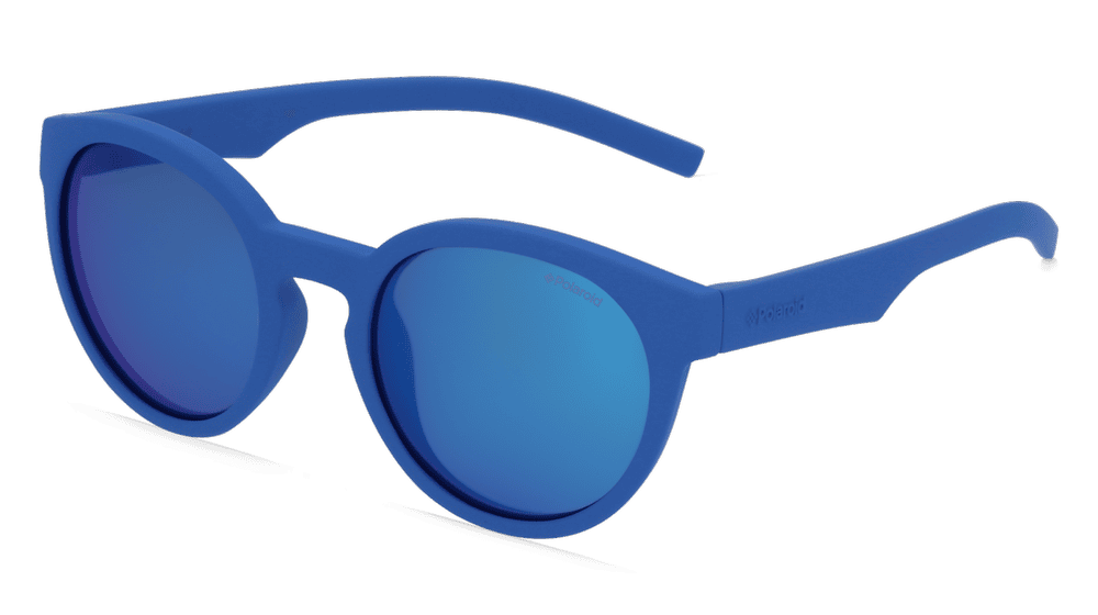 Polaroid PLD 8019/S Blauw glanzend Hoekaanzicht