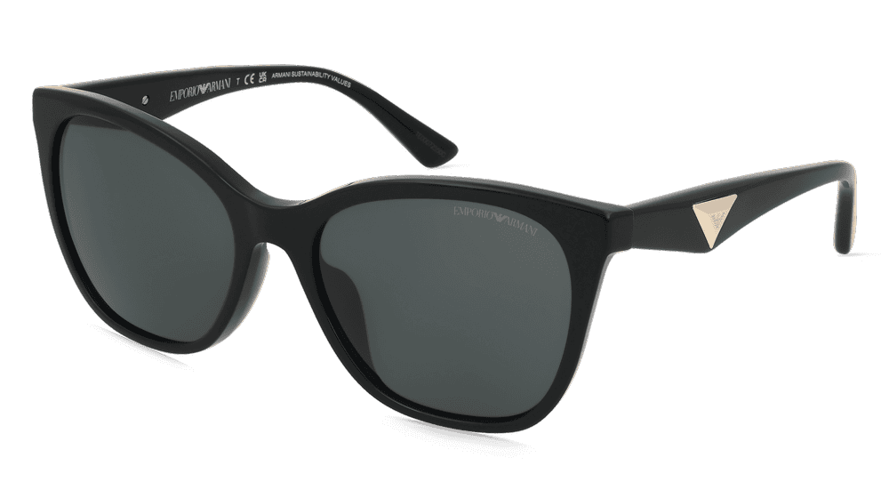 Emporio Armani 0EA4222U Zwart glanzend Hoekaanzicht