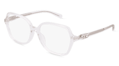 Michael Kors MK4111U BERNAL wit transparant Hoekaanzicht